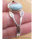 Bracelet Jonc en larimar motif feuilles Bijoux en Larimar AW28.1