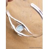 Bracelet Jonc en larimar motif feuilles Bijoux en Larimar AW28.1