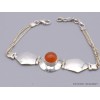 Bracelet Cornaline avec chaînettes Bijoux en Cornaline AW28.2