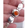 Bracelet Cornaline avec chaînettes Bijoux en Cornaline AW28.2