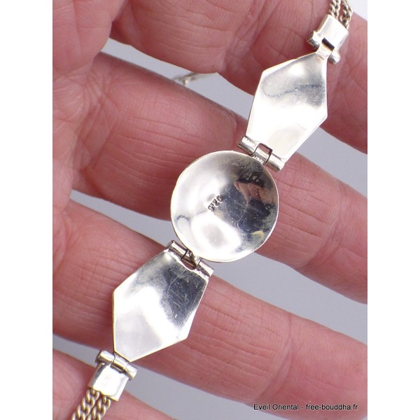 Bracelet Cornaline avec chaînettes Bijoux en Cornaline AW28.2