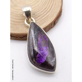 Pendentif Sugilite Luvulite du Japon asymétrique Pendentifs pierres naturelles AW90