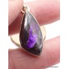 Pendentif Sugilite Luvulite du Japon asymétrique Pendentifs pierres naturelles AW90