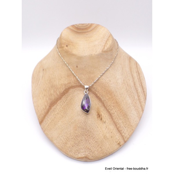 Pendentif Sugilite Luvulite du Japon asymétrique Pendentifs pierres naturelles AW90