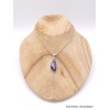 Pendentif Sugilite Luvulite du Japon asymétrique Pendentifs pierres naturelles AW90