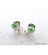 Clous d'oreilles en Tsavorite (grenat) Boucles d'oreilles en pierres AW91
