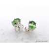 Clous d'oreilles en Tsavorite (grenat) Boucles d'oreilles en pierres AW91
