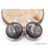 Boucles d'oreilles Hypersthène rondes Boucles d'oreilles en pierres AW92