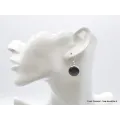 Boucles d'oreilles Hypersthène rondes - Boucles d'oreilles en pierres naturelles