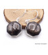 Boucles d'oreilles Hypersthène hexagonales Boucles d'oreilles en pierres AW92.1