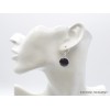 Boucles d'oreilles Hypersthène hexagonales Boucles d'oreilles en pierres AW92.1