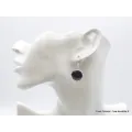 Boucles d'oreilles Hypersthène hexagonales - Boucles d'oreilles en pierres naturelles
