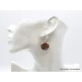Boucles d'oreilles rondes en Bauxite - Bijoux en Bauxite