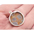 Boucles d'oreilles rondes en Bauxite - Bijoux en Bauxite