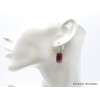 Boucles d'oreilles Saphir mixte africain facetté Boucles d'oreilles en pierres AW101