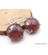 Boucles d'oreilles Saphir mixte africain forme ronde Boucles d'oreilles en pierres AW101.1
