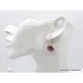 Boucles d'oreilles Saphir mixte africain forme ronde - Boucles d'oreilles en pierres naturelles