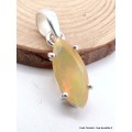 Pendentif Opale Ethiopienne facettée jaune orange Pendentifs pierres naturelles AW105.1