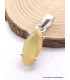Pendentif Opale Ethiopienne facettée jaune orange Pendentifs pierres naturelles AW105.1