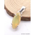 Pendentif Opale Ethiopienne facettée jaune orange Pendentifs pierres naturelles AW105.1