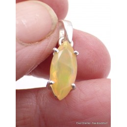 Pendentif Opale Ethiopienne facettée jaune orange Pendentifs pierres naturelles AW105.1