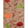 Châle laine ethnique beige doré brodé Pashminas laine et broderies NCT5