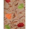 Châle laine ethnique beige doré brodé - Châles en laine faits main