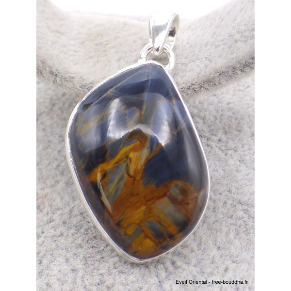 Pendentif Pietersite qualité AAA bleu fauve forme larme Pendentifs pierres naturelles PU17.3