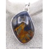 Pendentif Pietersite qualité AAA bleu fauve forme larme Pendentifs pierres naturelles PU17.3