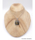 Pendentif Pietersite qualité AAA gris fauve Bijoux en Pietersite PU17.6