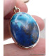 Pendentif Shattuckite ovale nuances de bleu Pendentifs pierres naturelles PU7.8
