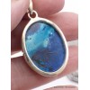 Pendentif Shattuckite ovale nuances de bleu Pendentifs pierres naturelles PU7.8