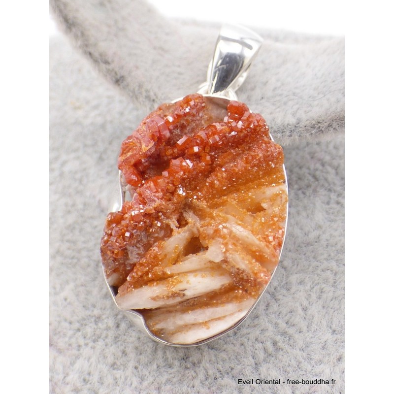 Pendentif argent et Vanadinite Pendentifs pierres naturelles PU5.3