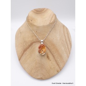 Pendentif argent et Vanadinite Pendentifs pierres naturelles PU5.3