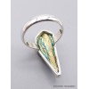 Bague en Cyanite noire Aura bleue verte taille 59 Bijoux en Cyanite Noire AW107.3