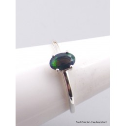 Bague Opale noire du Chili facettée plusieurs tailles Bijoux en Opales AW108