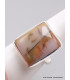 Bague rectangulaire en Vogesite taille 60 61 Bagues pierres naturelles XV76.2