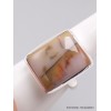 Bague rectangulaire en Vogesite taille 60 61 Bagues pierres naturelles XV76.2