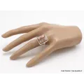Bague rectangulaire en Vogesite taille 60 61 - Bagues pierres naturelles