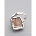 Bague rectangulaire en Vogesite taille 60 61 - Bagues pierres naturelles