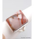 Bague Vogesite ocre rose taille 61 Bagues pierres naturelles XV76.3
