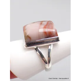 Bague Vogesite ocre rose taille 61 - Bagues pierres naturelles