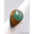 Bague Turquoise Américaine goutte taille 59 - Bagues pierres naturelles