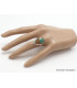 Bague Turquoise Américaine goutte taille 59 Bagues pierres naturelles XV74