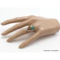 Bague Turquoise Américaine goutte taille 59 - Bagues pierres naturelles