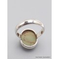 Petite Bague Turquoise Américaine ovale taille 59 Bagues pierres naturelles XV74.3