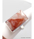 Bague Quartz Hématoïde rectangulaire allongée taille 61/62 Bijoux en Quartz Hématoïde XV75.5