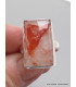 Bague Quartz Hématoïde rectangulaire allongée taille 61/62 Bijoux en Quartz Hématoïde XV75.5