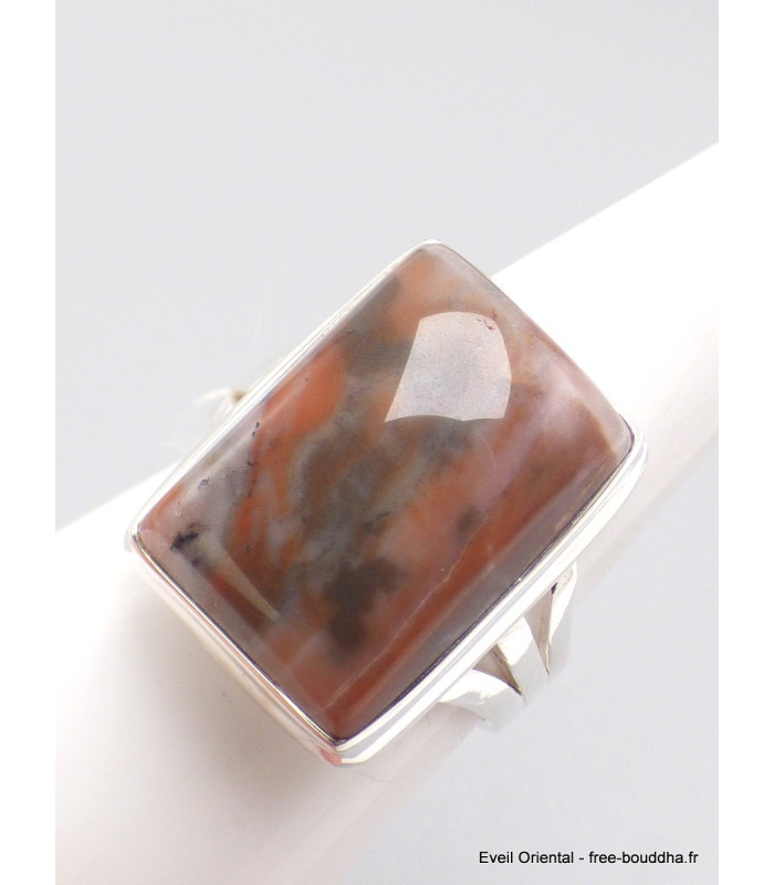 Bague Vogesite marron vieux rose taille 59 Bagues pierres naturelles XV76.4