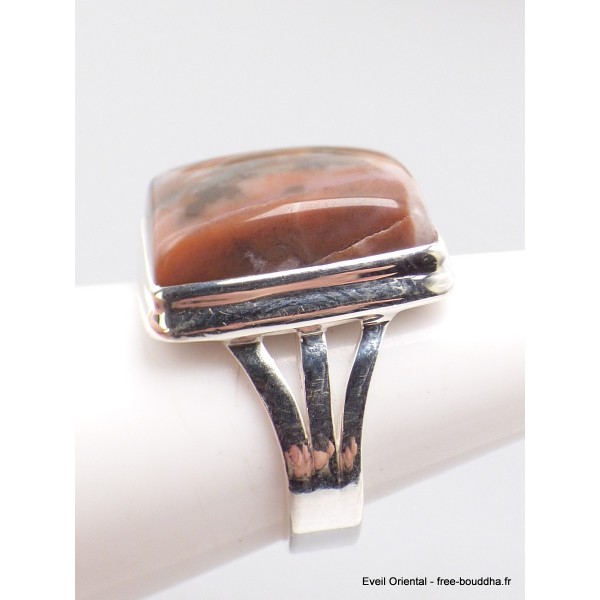 Bague Vogesite marron vieux rose taille 59 Bagues pierres naturelles XV76.4